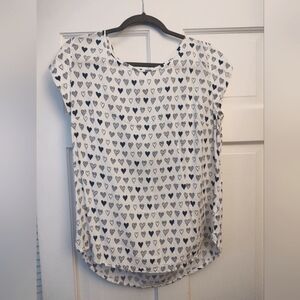 Stylus Heart Print Blouse (L)